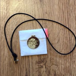 India Hicks Black Choker & Charm